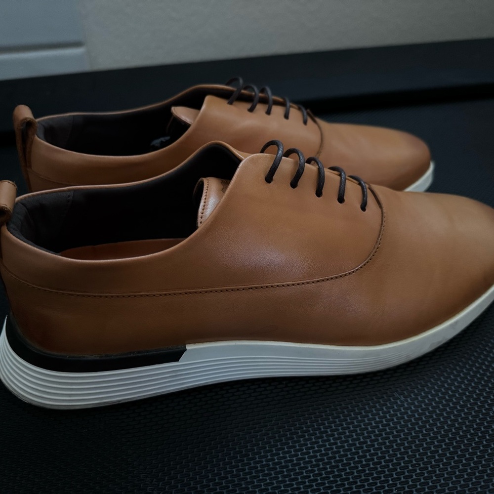 Brown Leather Sneakers
